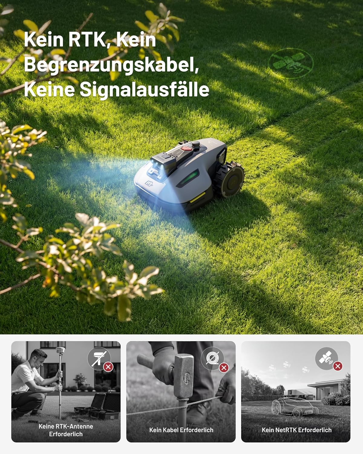 Smarte Mähroboter Technologie